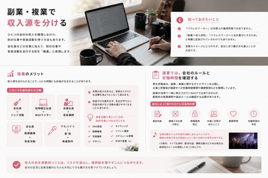 副業・複業で収入源を分ける