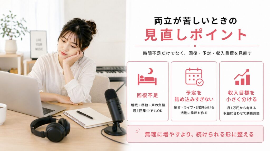 うまく両立できないときに見直したいこと