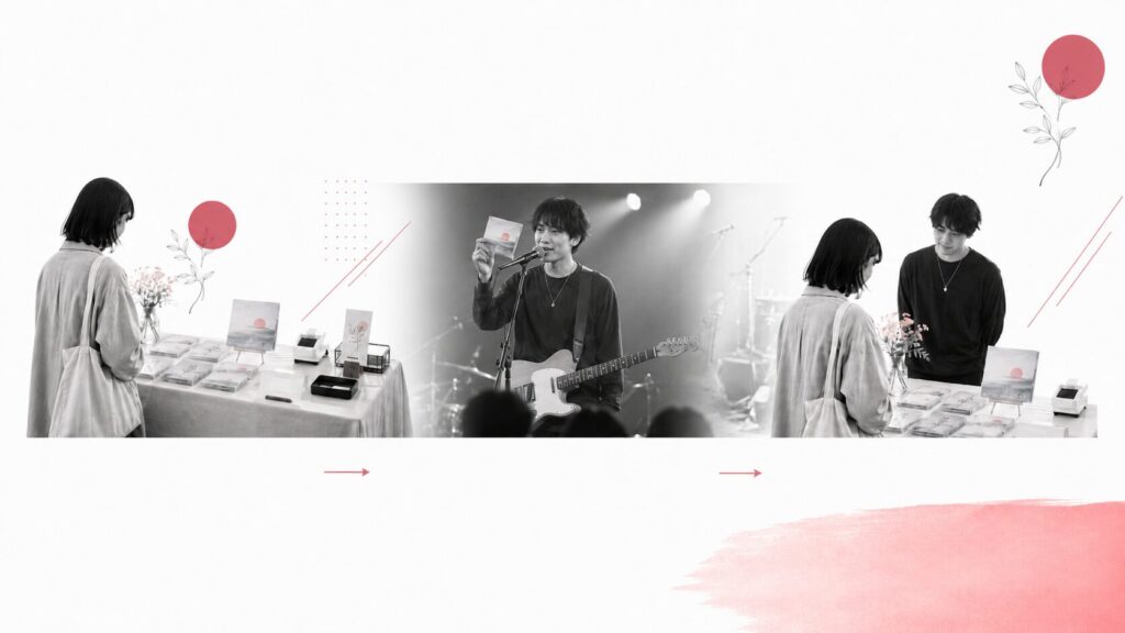 ライブ当日の物販導線|開演前・MC・終演後で整える