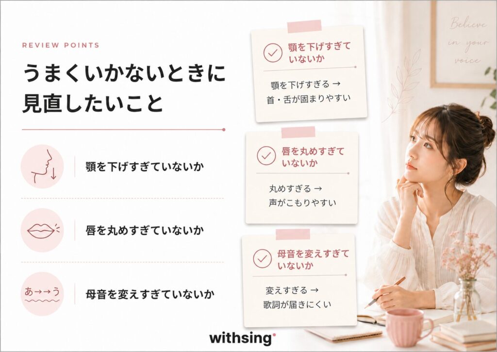 うまくいかないときに見直したいこと