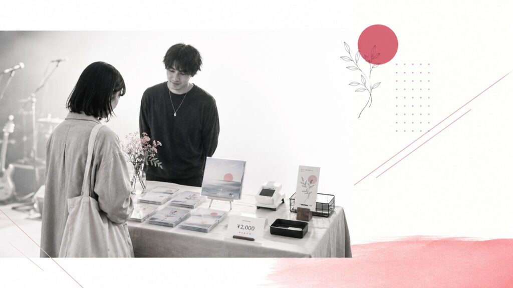 ライブ物販のCDは「売る」より「選びやすくする」